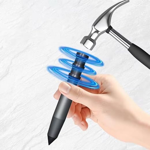 High Hardness Manual Center Punch 1pc Drilling Locator Fixer Punching Tool for Precise Drilling and Marking Durable Steel Construction