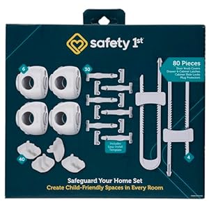 Safety 1st Home Safeguarding and Childproofing Set (80 Pcs), White