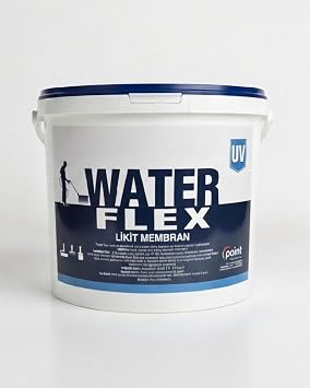 WATER FLEX - UV Dayanımlı Likit Membran (1 kg, Beyaz) / Sıvı Yalıtım Malzemesi