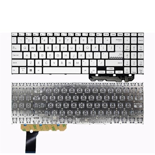 Vivobook 16X K3605 K3605ZV K3605VC 15X K3504 M3504 S3504 E1504 M3605 �m�[�g�p�\�R���p�L�[�{�[�h�i�o�b�N���C�g�t���j(US Silver Original)