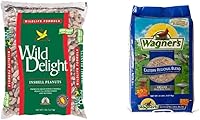 Vista 1 de Wild Delight Inshell Peanuts, 5 libras y Wagner's 62004 Eastern Regional - Alimento para aves silvestres, bolsa de 20 libras