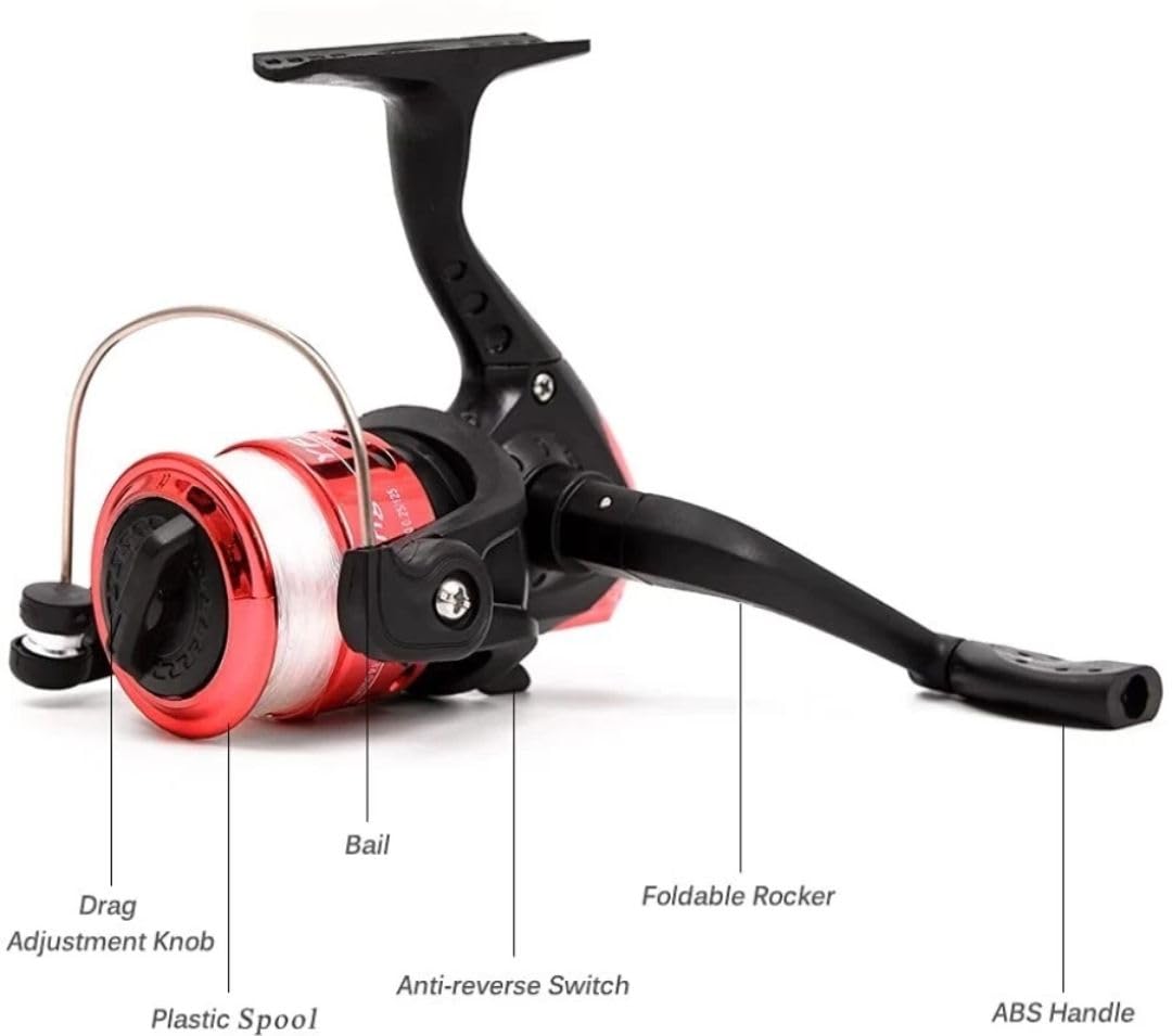 Abirs Complete Anglers Arsenal 210cm Fishing Rod Reel Combo Set Prime Performance Red Sports, Fitness & Outdoors