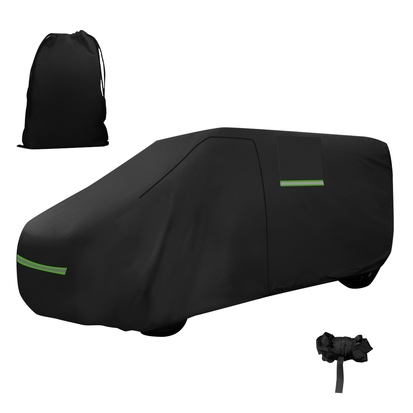Vollgarage für Fiat, 6-lagige Hagelschutz Autoplane Wasserdicht Allwetter Autoschutz mit Reflexstreifen und Aufbewahrungstasche für Fiat Ducato (2,05 * 5,41 * 2,52 M)
