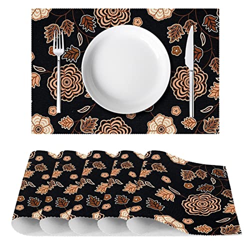 Set de table vintage résistant à la chaleur et antidérapant lot de 6