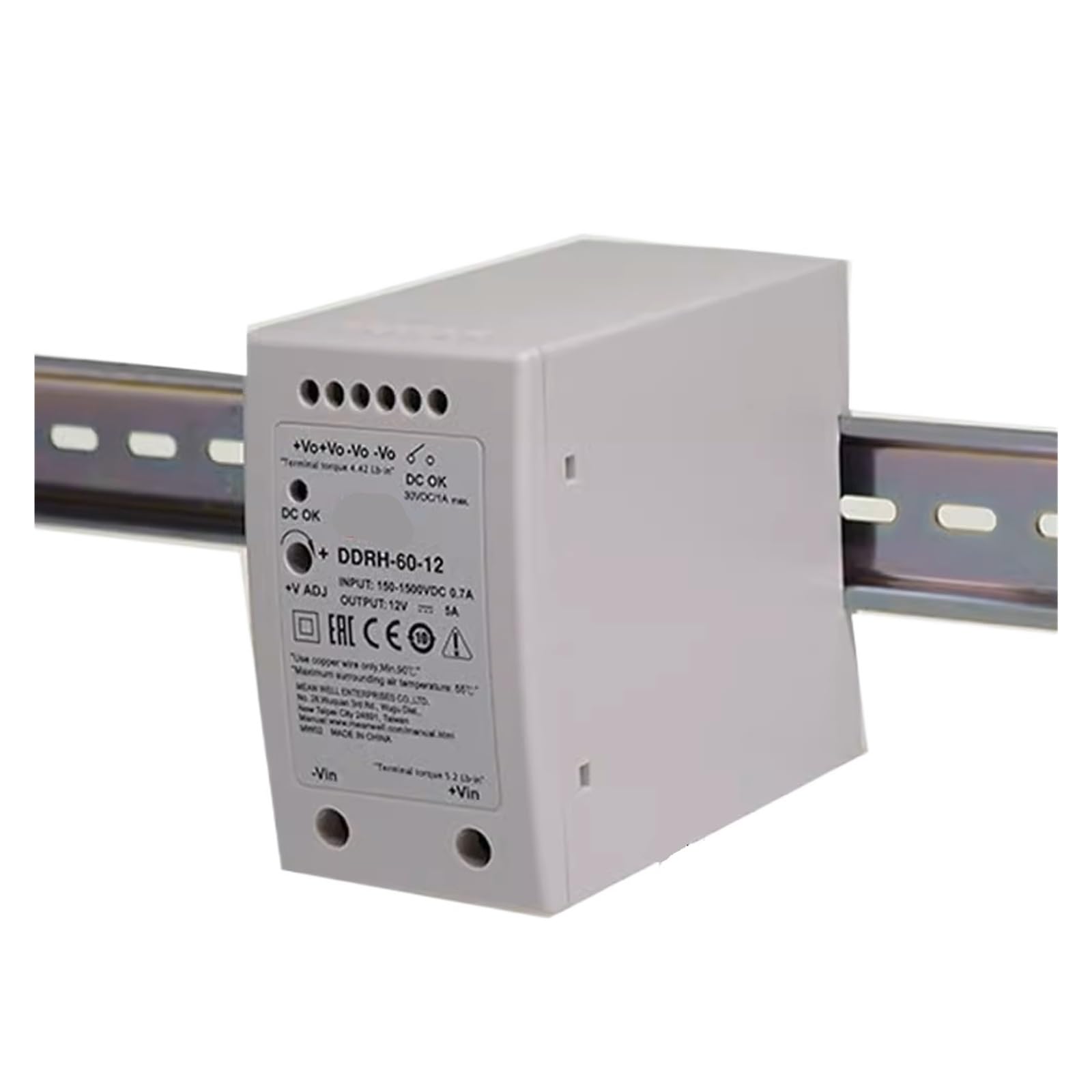 DDRH-60-5 convertisseur CC-CC 60W isolant contre les surtensions