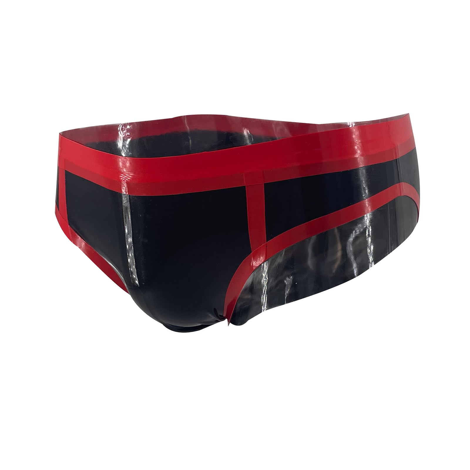 Calzoncillos de Látex de Moda para Hombres,Pantalones Cortos de Caucho Natural para Hombres,Bragas de Látex para Hombres,Disfraz de Cosplay Ropa de Fiesta y Club