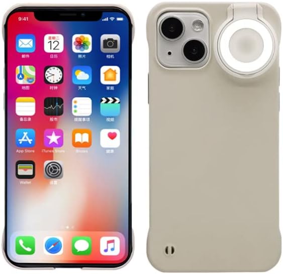 Funda con anillo para selfie, linterna para iPhone 11iPhone 12iPhone 13iPhone 14, con tres modos de luz de anillo, antiarañazos, cuerpo completo, disponible en Yaxa El Salvador