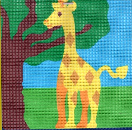 Kit Canevas Enfant gros trous Girafe - Ref 212