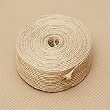 Material: poliéster / yute. NC Sudaxinhong-es 6/10/15/20/25/30 / 38mm de arpillera de Yute Hessian Bricolaje Tela Artesanal Hecha a Mano Navidad Halloween Decoración de la Boda Cinta (Color : 6mm)