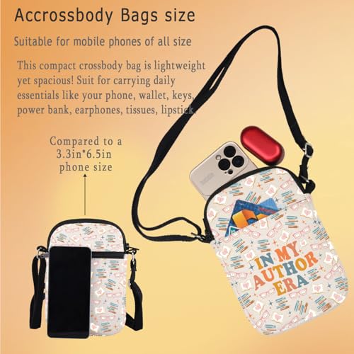 Gzrlyf Writer Author Crossbody Bag Writer Themed Author Gift For Women Writer Author Novelist Purse Wallet Travel Bag3