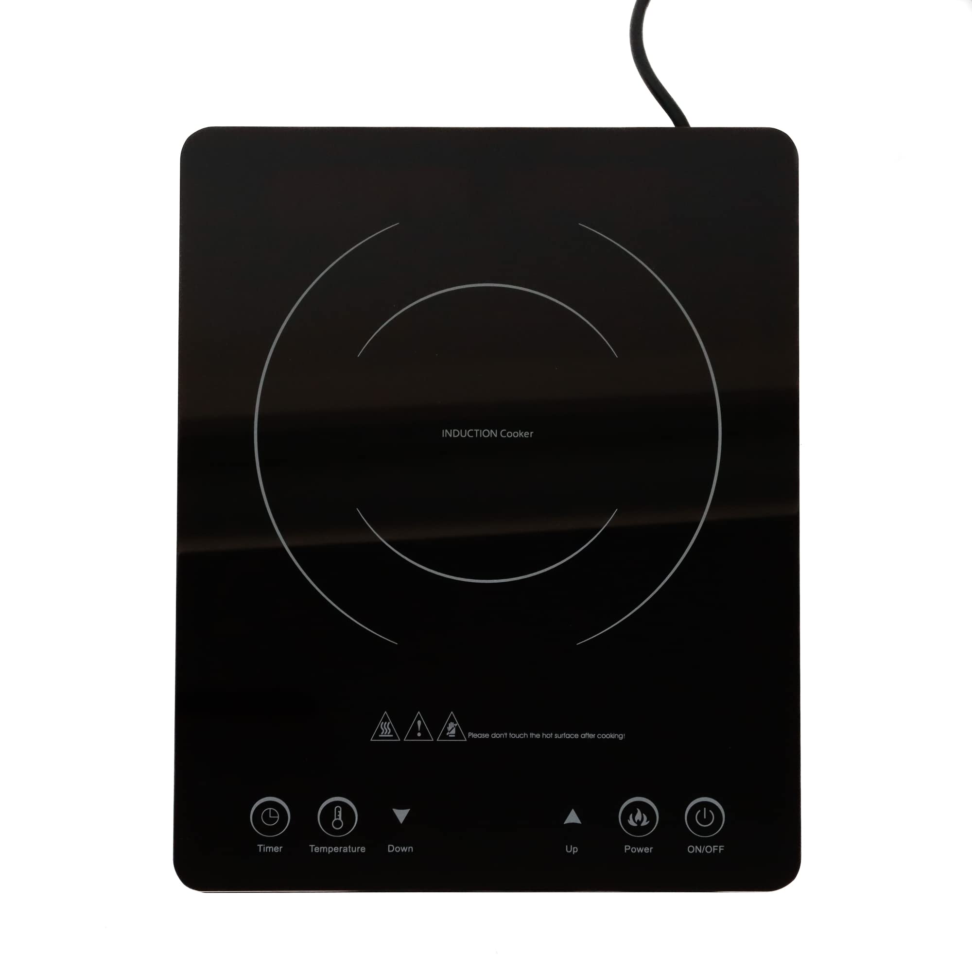 Leisurewize – 230v UK Plug Portable Induction Hob | Adjustable Wattage Settings | Tempered Glass | 60°c to 270°c | Automatic Shut Off | Adjustable Time Settings | LW613