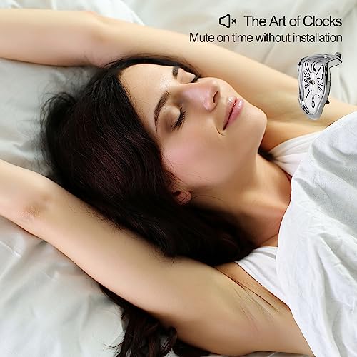 Melting Clock Salvador Dali Melting Clock,Funny Melted Clock Decor Maximalist Decor Melting Clock Wall For Decorative Home Office Shelf Desk Table Funny Creative Gift #TOP2