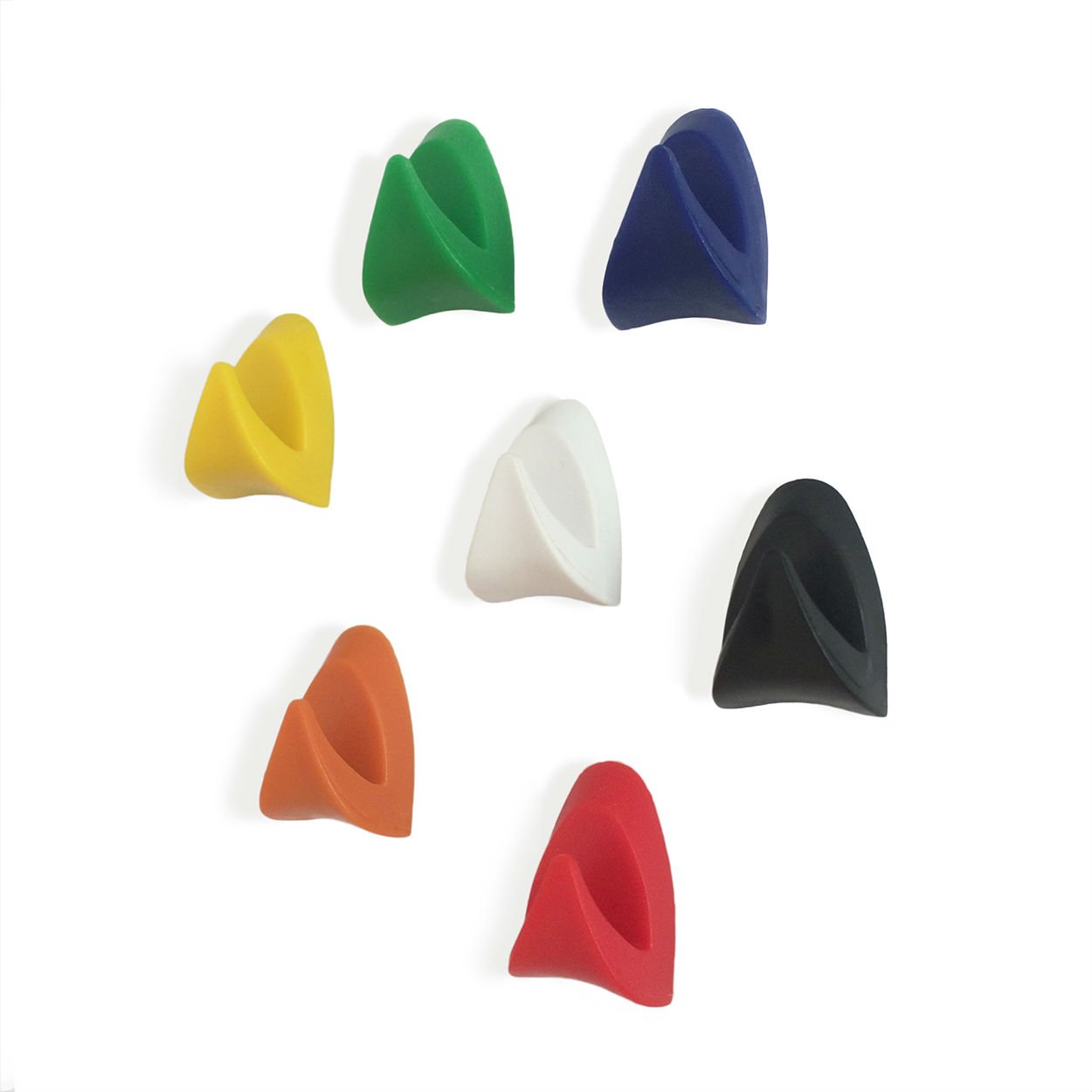 Madison Supply, Colorful Plastic Magnetic Hooks. Strong Neodymium Magnet Hooks (7 Pack, Asst. Colors)