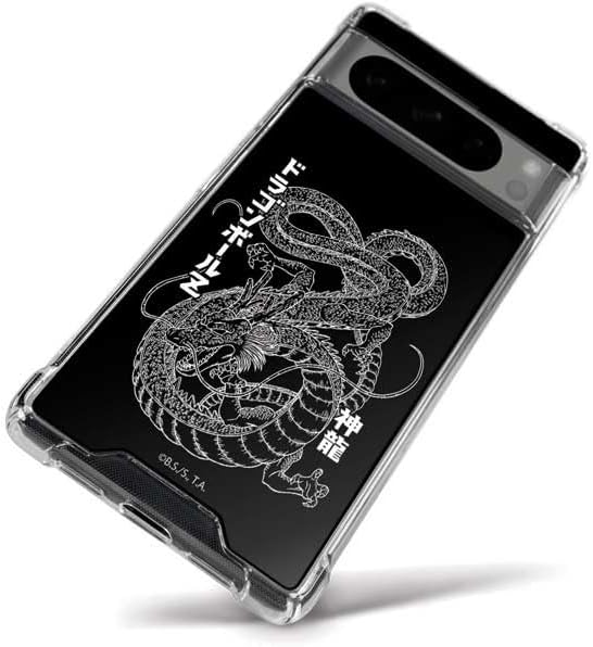 Skinit Clear Phone Case Compatible with Google Pixel 8 Pro - Officially Licensed Dragon Ball Z Negative Shenron Design