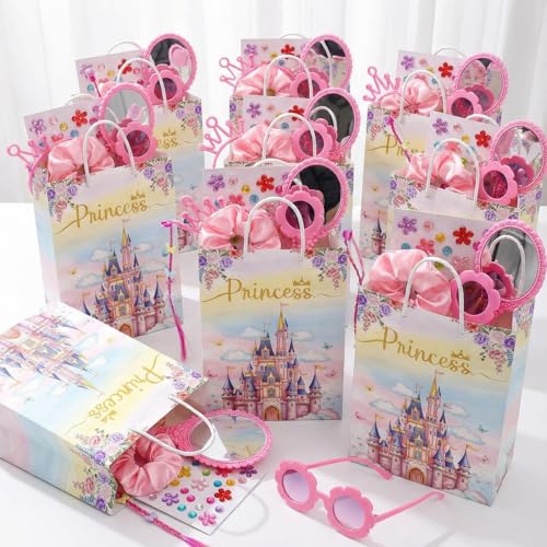 Image of Party Propz Return Gifts for Birthday - 70 Pcs, Princess Theme Birthday Return gift for kids age 6-10,Headband,Scrunchy,Pink Eyeglasses,Mirror,Hair Clips,Gift Bag,Party Favours