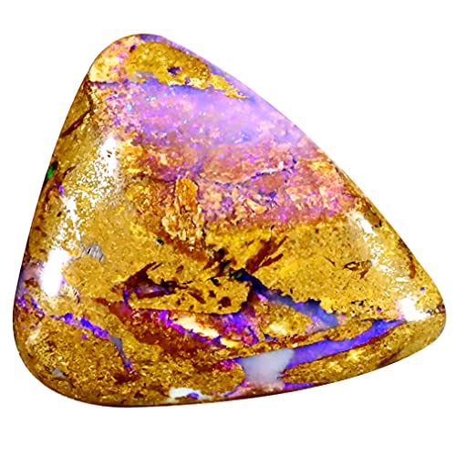 Opale rocheuse Koroit naturelle multicolore 14 carats, idée cadeau pour créateur de bijoux