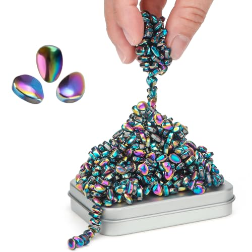 GIMOBOTE Original 300+ Ferrite Putty Colorful, Sensory Stones for Desk & Office Decoration, Adult Fidget Stress Relief, Ferrite Stones Gift Item