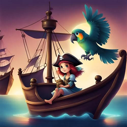 Princess Pirate Juliet and her Parrot Coco Sail the Ocean