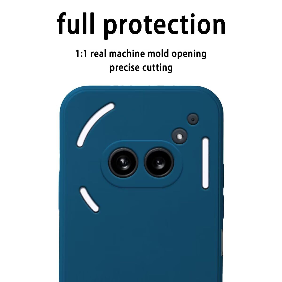 Custodia TPU Blu Con Design Carbon Per Nothing Phone 2a / 2a Plus - Antishock E Anti Graffio