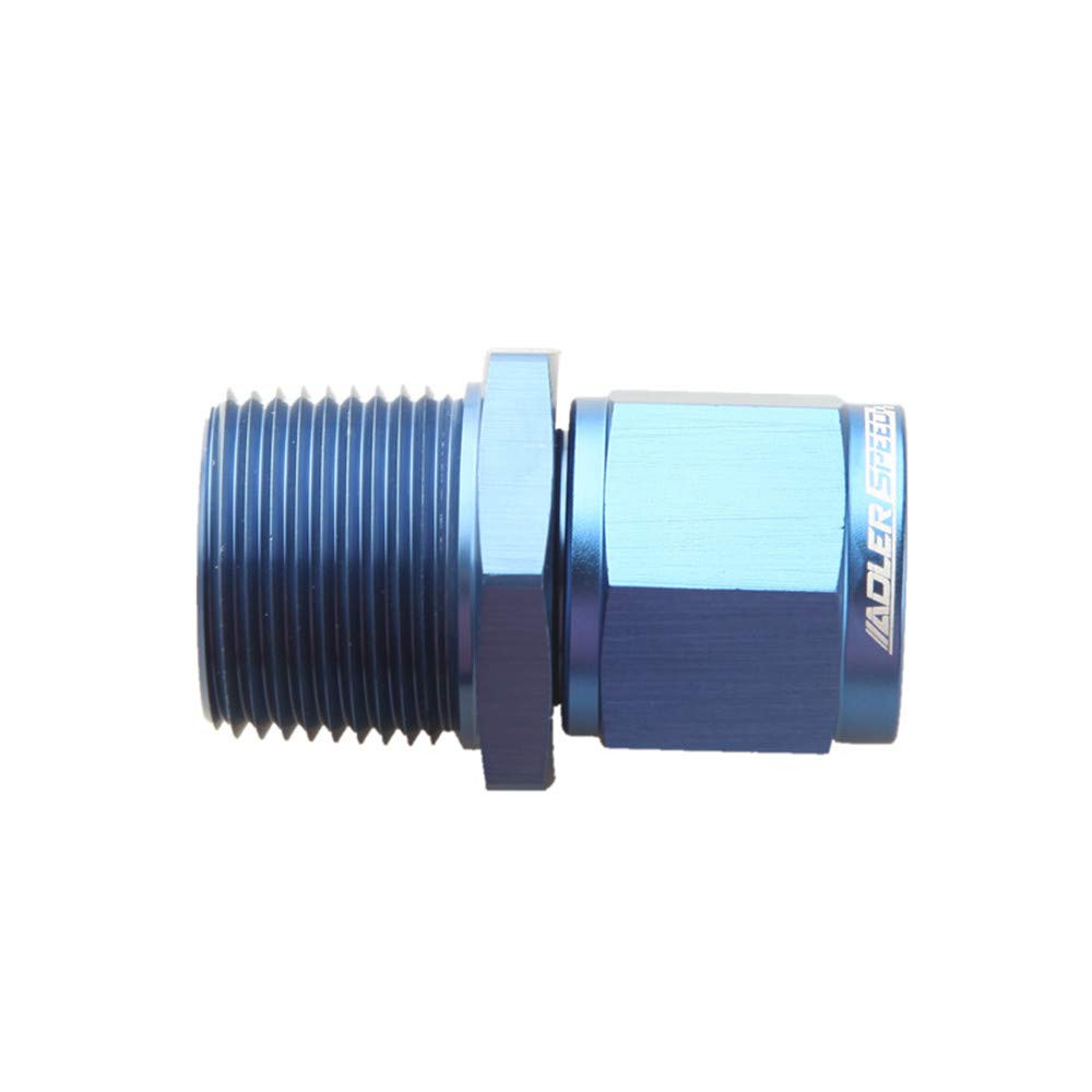 10AN AN10 Female Male Swivel Tee – Blue Anodized Aluminum Fitting Adapter