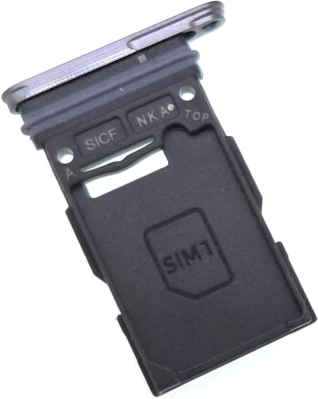 Replacement Sim Card Tray for Samsung Galaxy S25 S931U S931U1 / S25+ S25 Plus S936U S936U1 - USA Version with Stainless Steel Eject Pin (Silver Shadow)