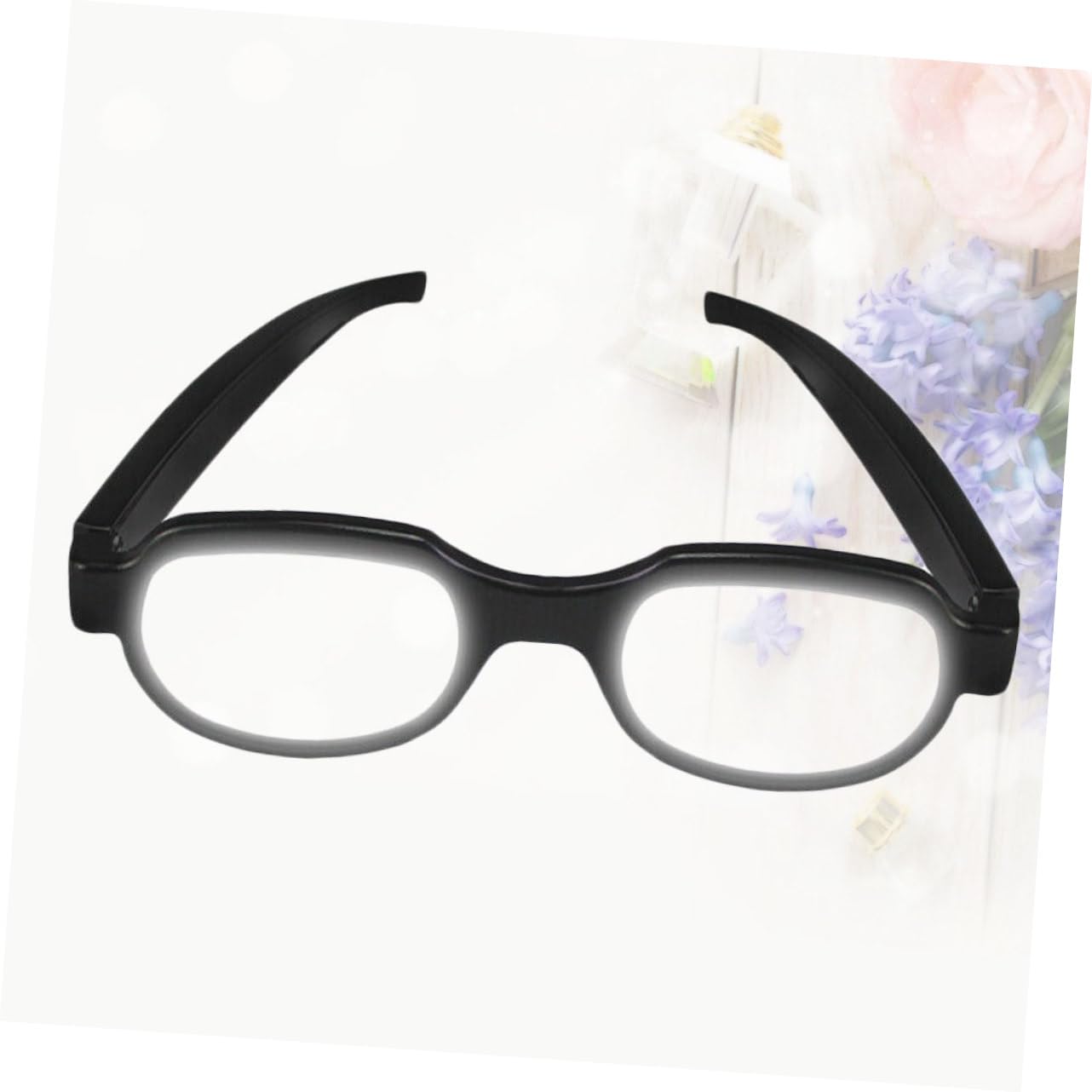 SHERCHPRY Gafas Luces LED Recargables por Usb, Plástico Negro para Fiesta