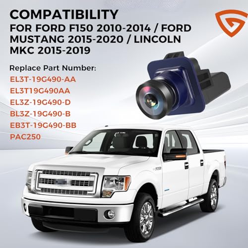Backup Camera Rear View Camera BL3Z-19G490-B Fit for Ford F-150 2010-2014 Mustang 2015-2020 Fit for Lincoln MKC 2015-2019 Parking Assist Reversing Camera Repalce# EL3Z-19G490-D BL3T-19G490-AC by GEARROLLER - Used condition - Image 2