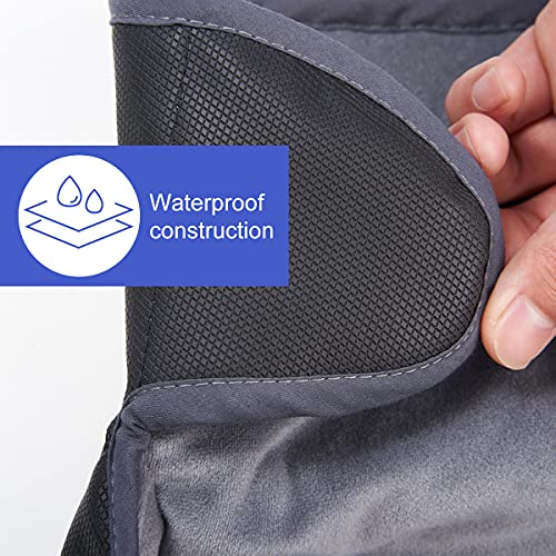 INFANZIA Dry Seat Pad, Thicken Padding Protector with Waterproof Liner, Piddle Pad Under Carseats for Baby Stroller Car Seat - Potty Traning Toddlers & Infants Saver, Grey - Thumbnail 3