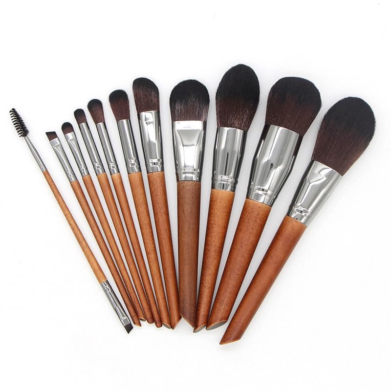 11 pieces of makeup brush set powder eye shadow complete of beauty tools image 3