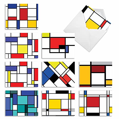 Carte de voeux cubisme pour dire Thank You avec humour via 10 blank note cards