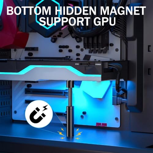 Schede grafiche,Un supporto migliorato per scheda grafica GPU, supporto anti-cedimento, altezza regolabile da 72 mm a 122 mm. - Scheda video - Immagine 5