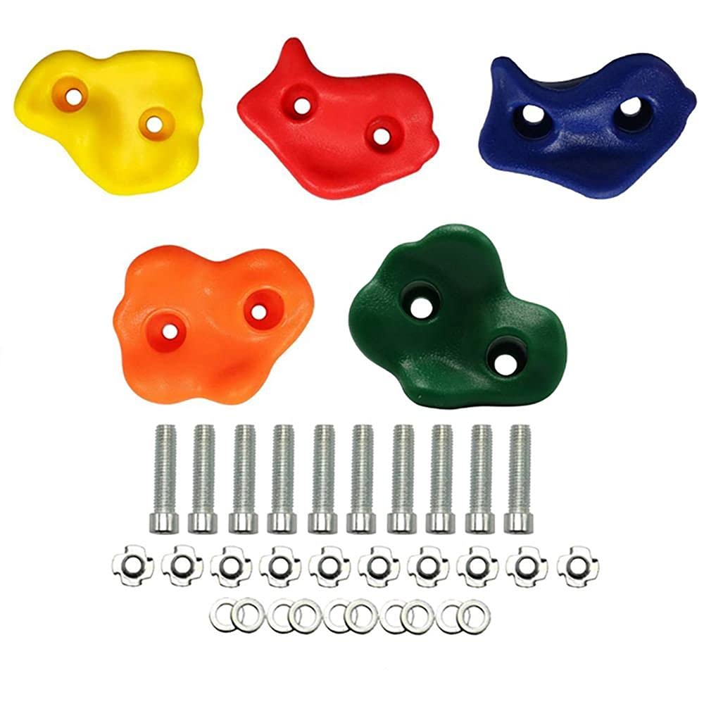 IRIS Pig Nose Shape Climbing Holds for Kids and Adults, Rock Climbing Holds - Mounting Hardware Included - Climbing Rocks for DIY Rock Climbing Wall, Colours May Vary (5 PCS) (B095Y7G8KV) Amazon Price History, Amazon Price Tracker