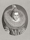 Isabella Clara Eugenia 1566 - 1633. Daughter of Philip II of Spain and Elisabeth of Valois. With her husband Albert VII Archduke of Austria she was sovereign of the Spanish Netherlands and the north of modern France. Poster Print by Ken Welsh (12 x 16)