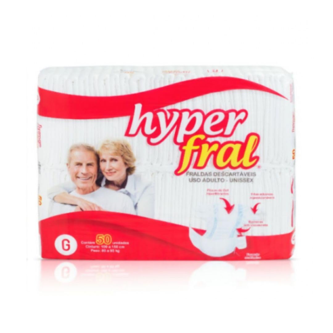 Fralda Geriátrica HyperFral Hiper G 50 Unidades