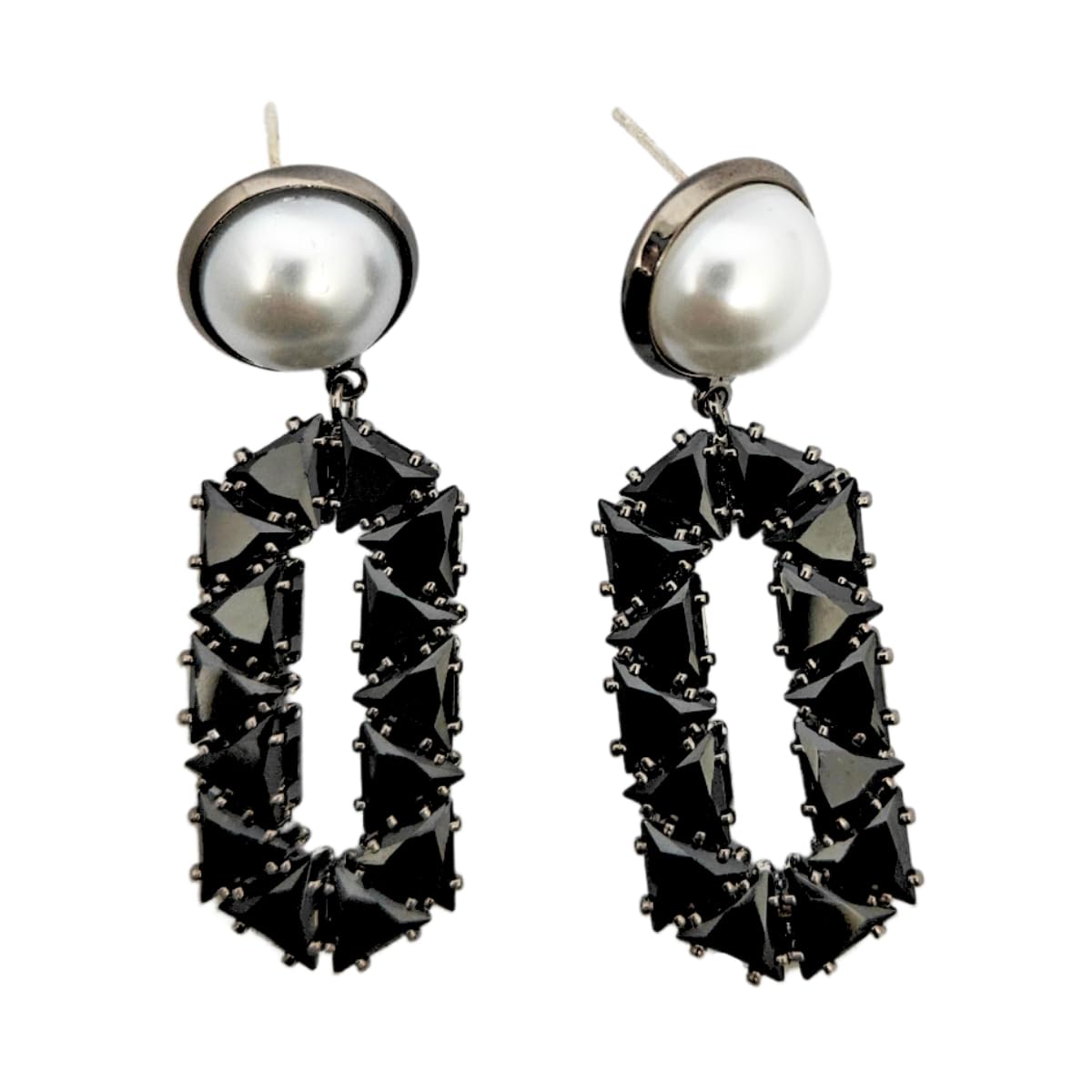 Gehney Joy of Jewels JE24-16-Drop Natural Pearls with stone Western Fashion & Stylish Earrings Jewellery for Women & Girls (B0CK5TNLMJ) Amazon Price History, Amazon Price Tracker
