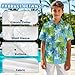 Dremagia Palm Tree Shirts for Kids Aloha Luau Shirt Button Down Short Sleeve T-Shirt Regular Fit Spread Collar Dress Clothes Boys 12 Months-12 Years Basic Style Tees Tops V-Neck Costume