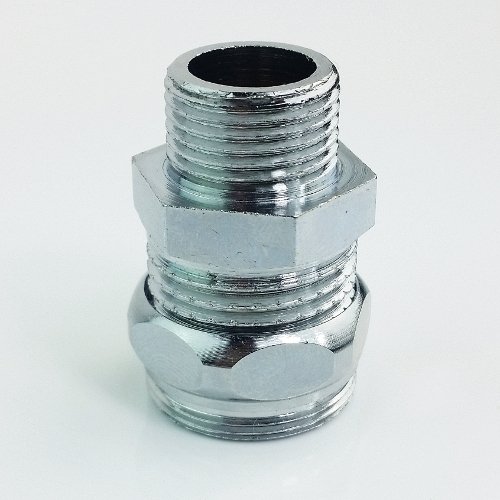 3/8 Zoll AG x M22 AG; Gewindeadapter verchromt, Made in Europe  