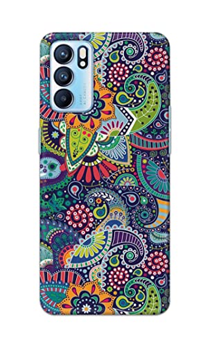 Image of Printed Hard Back Cover Case for Oppo Reno6 5G | Oppo Reno 6 5G Back Cover (Miraculous Patterns) -1803
