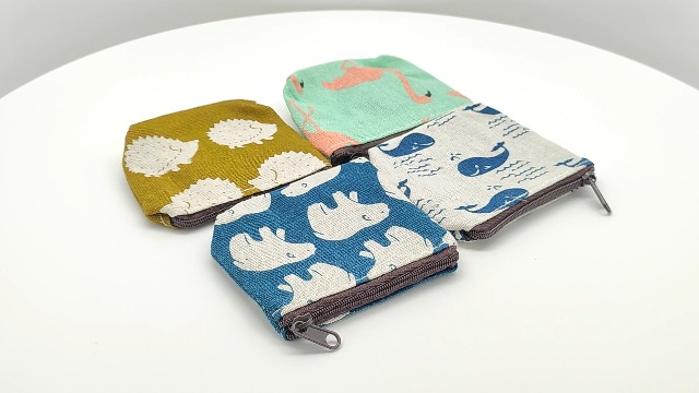 4 Mini Portamonete In Tela Per Donna E Bambini - Piccoli, Leggeri E Con Cerniera - Foto 11