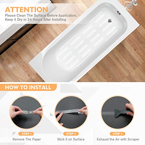 Non Slip Bathtub Stickers, 24 PCS Shower Stickers for Safety Bathroom