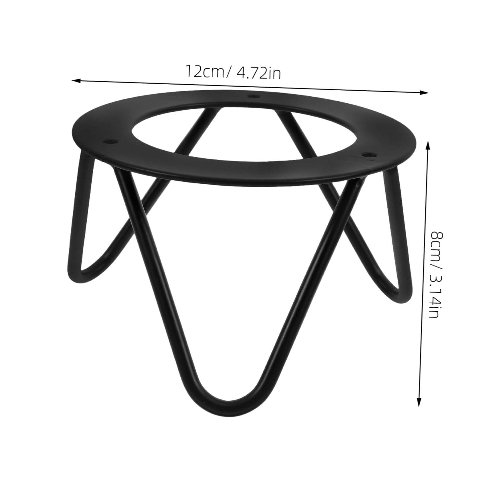 ULDIGI Metal Tray Holder Fruit Rack Stand Small Plate Stand Iron Base Fruit Plate Display Rack
