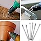 Telituny Hartmetall Frässtifte Set, 6 Stück Drehbohrer 6mm 1/4 Schaft Rotary Burr Extra Long 150mm Rotationsfeile Bit Schleifkopf, für Bohrmaschine Bohren Schleifen Trennen Fräsen Polieren Gravieren