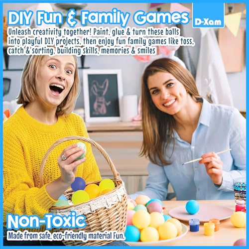 Image of D-Xam Colored Ping Pong Balls Table Tennis Ball for Games Arts Pong Balls Pack of 50, 30 and More for Party Pets School Activities Christmas Halloween Must Have for Teachers Kids Teens Adults