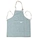 Exing Unisex Grembiule da Cucina, Cucina Ristorante Chef Regolabile con Bretelle Vestito con Tasca, Blue, 71x28cm