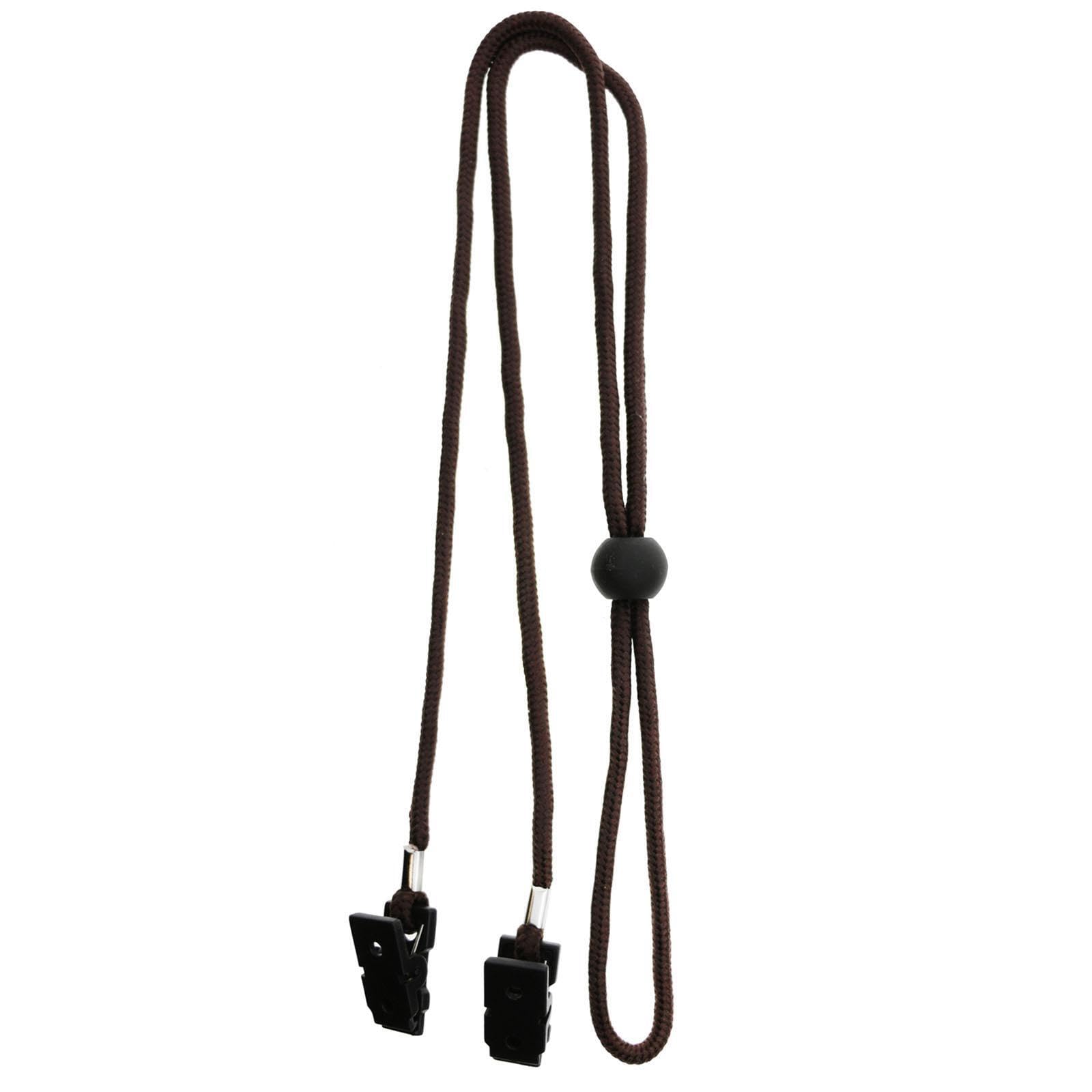 PIXZCSA Restaurant Napkin Chain Clip Clothes Clean While Enjoying Meals In Homes Cafes Studios Versatile Dining Protector Lanyard Clip Dining Clothing, Brown, 85cm