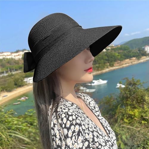 Sombrero de Playa de Paja para Mujer con Ala Ancha miniatura 3
