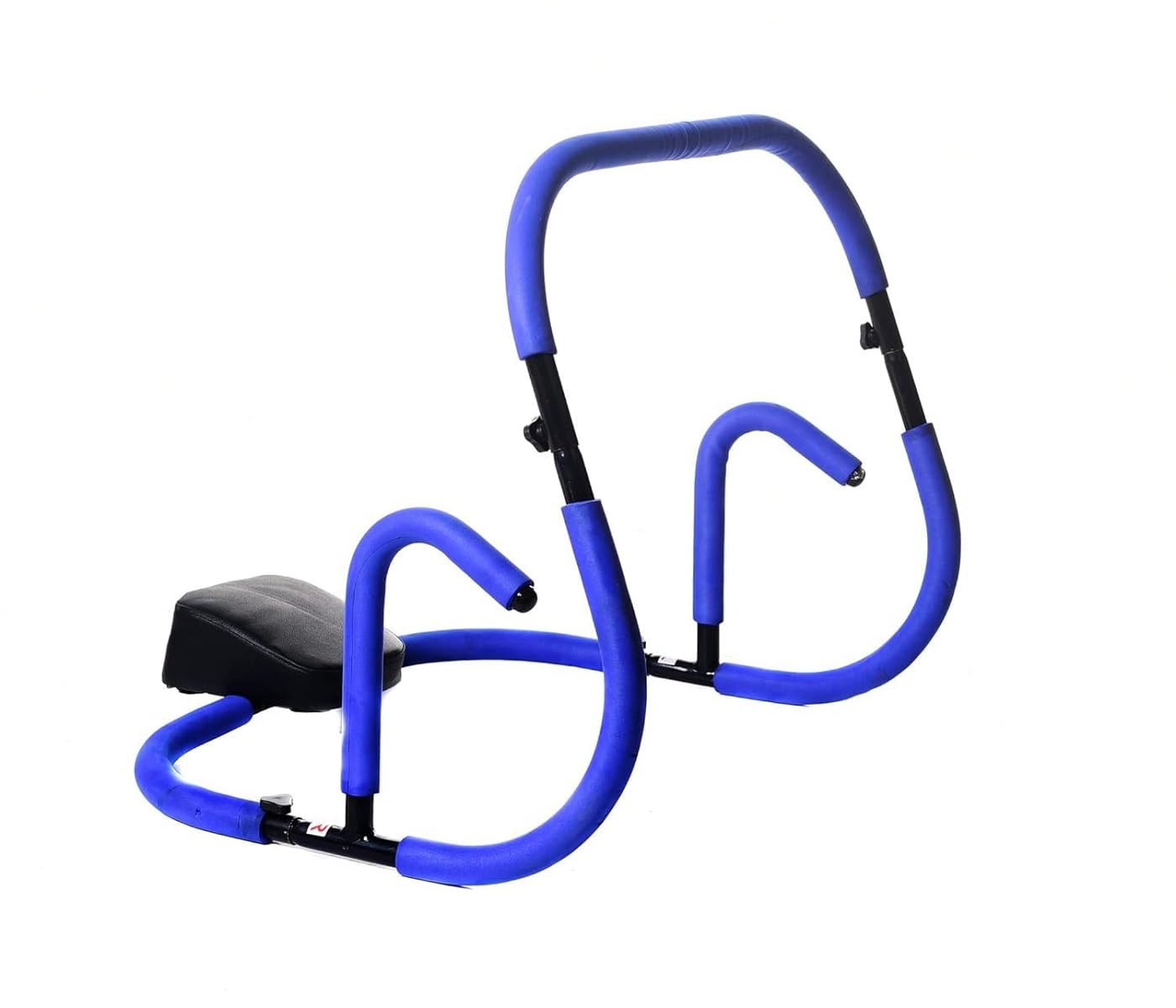 IRIS Fitness Ab Roller Abdominal Crunch Exercise Machine, Portable Crunch Trainer Workout Home Gym Equipment (Blue)-image-43