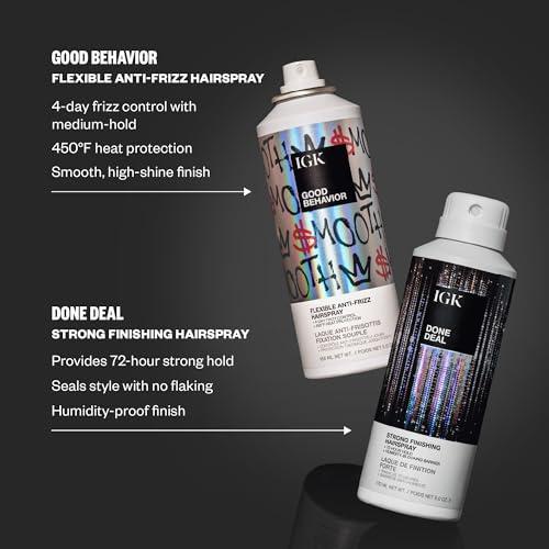 IGK Done Deal Strong Hold Hairspray 5 oz miniatura 3