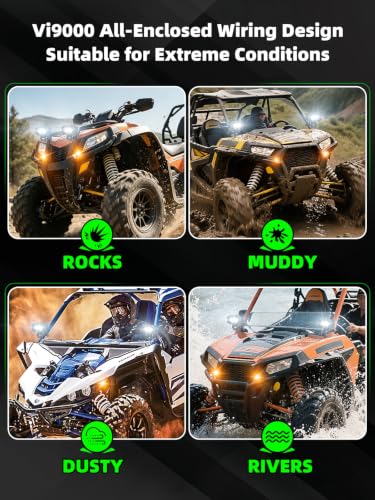 Image of UTV Turn Signal Kit with Horn 4 Inch LED Pod Lights for UTV ATV