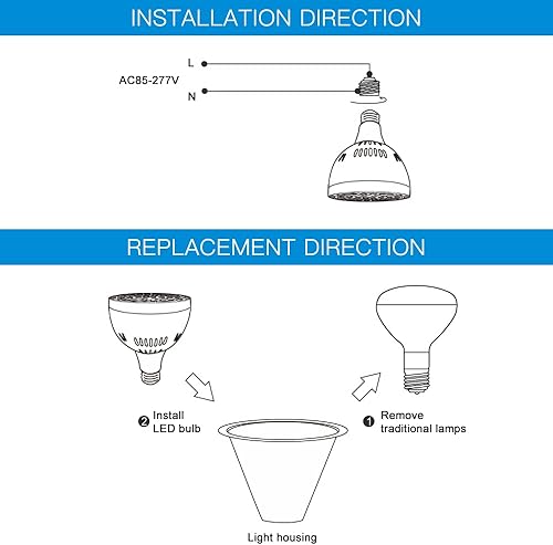 Miniatura 7 de Luz LED de piscina para piscina enterrada, 12 V, 50 W, 5000 lúmenes, luz diurna blanca para piscina, bombilla LED de repuesto para bombilla